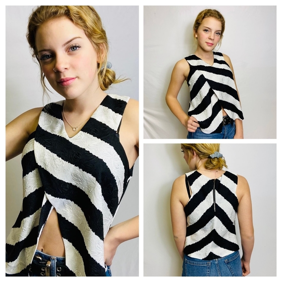 Double Zero Tops - Gorgeous Silkie Criss Cross Front Sleeveless Top
